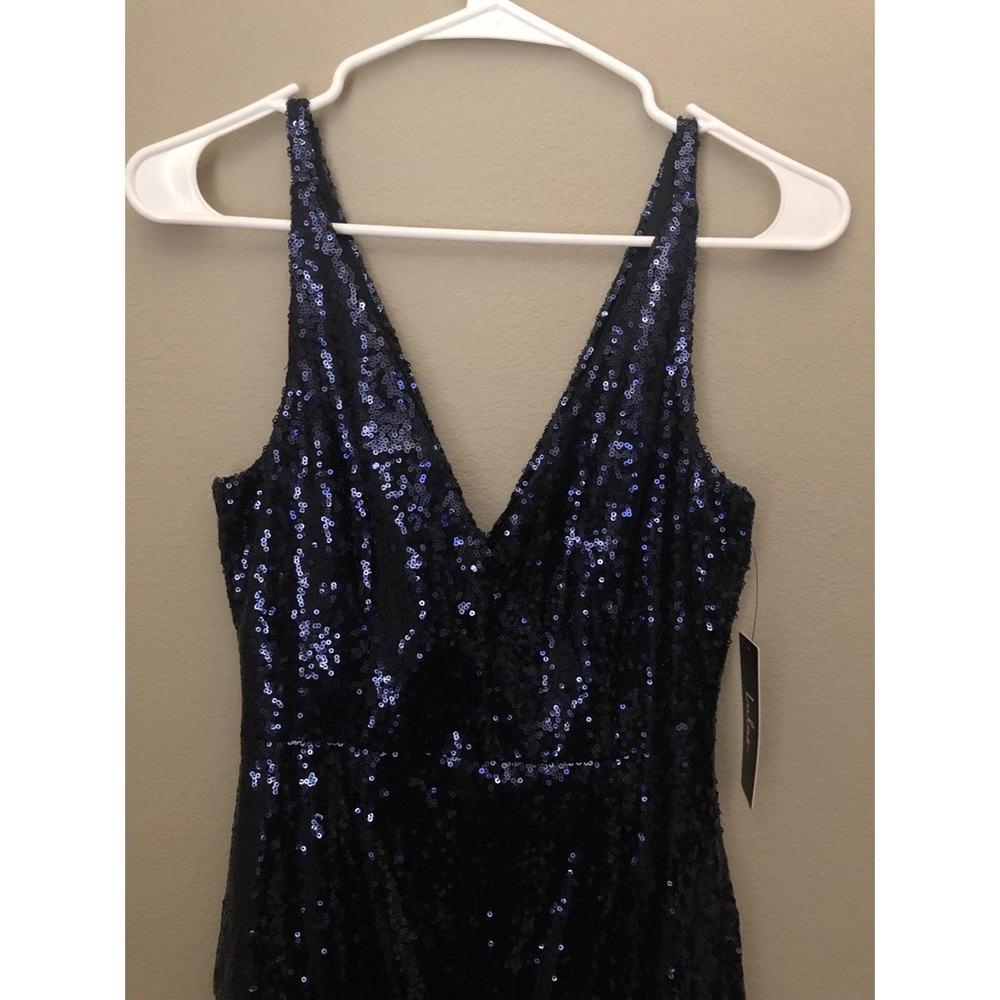 Navy sequence bodycon dress - Picture 5 of 5